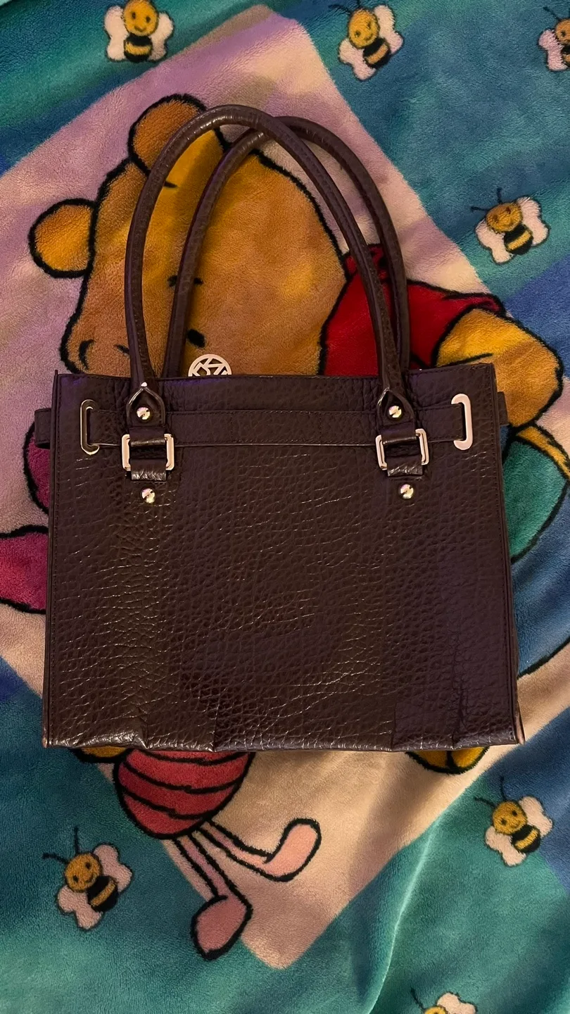 DKNY Brown Leather Handbag for SALE image indicator(3)