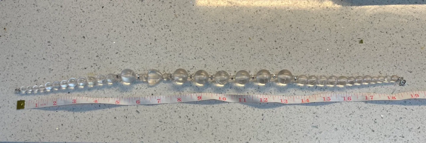 Vintage Lucite Heart Necklace Retro Mid-Century Modernist France image indicator(7)