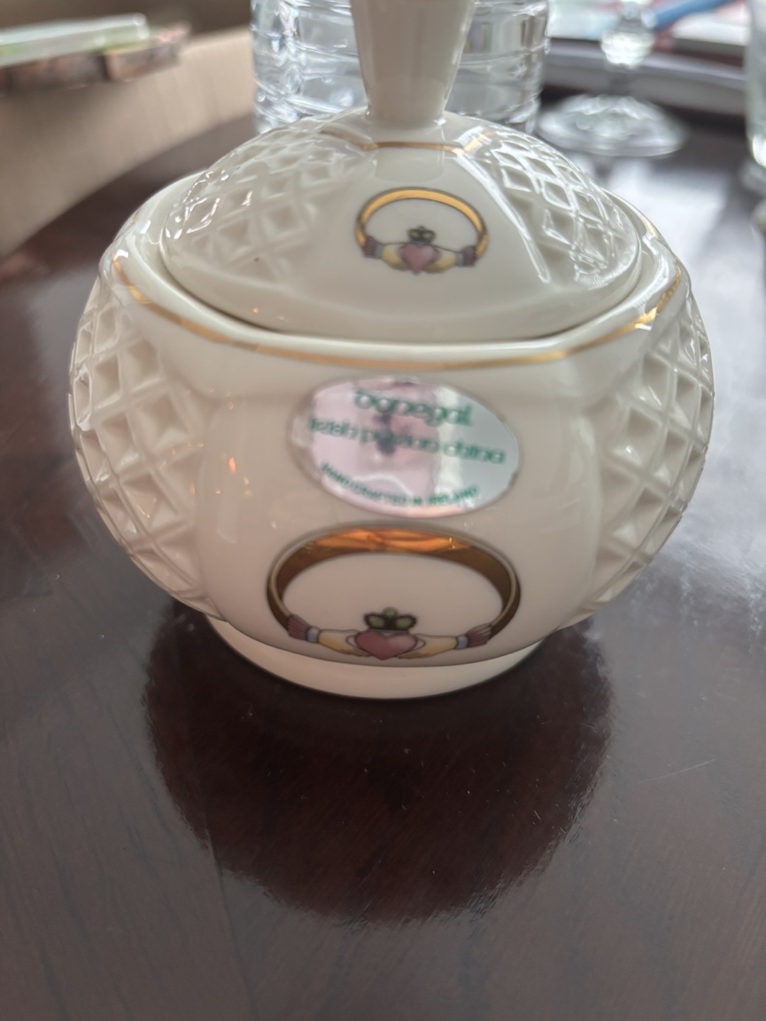 Donegal Irish Porcelain China dish with lid. - photo 2