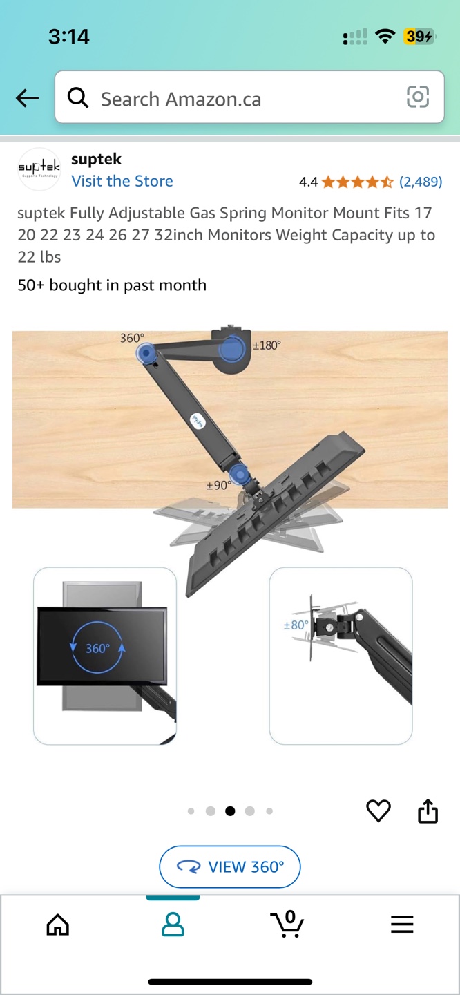 Monitor Desk Mount Arm - photo 5