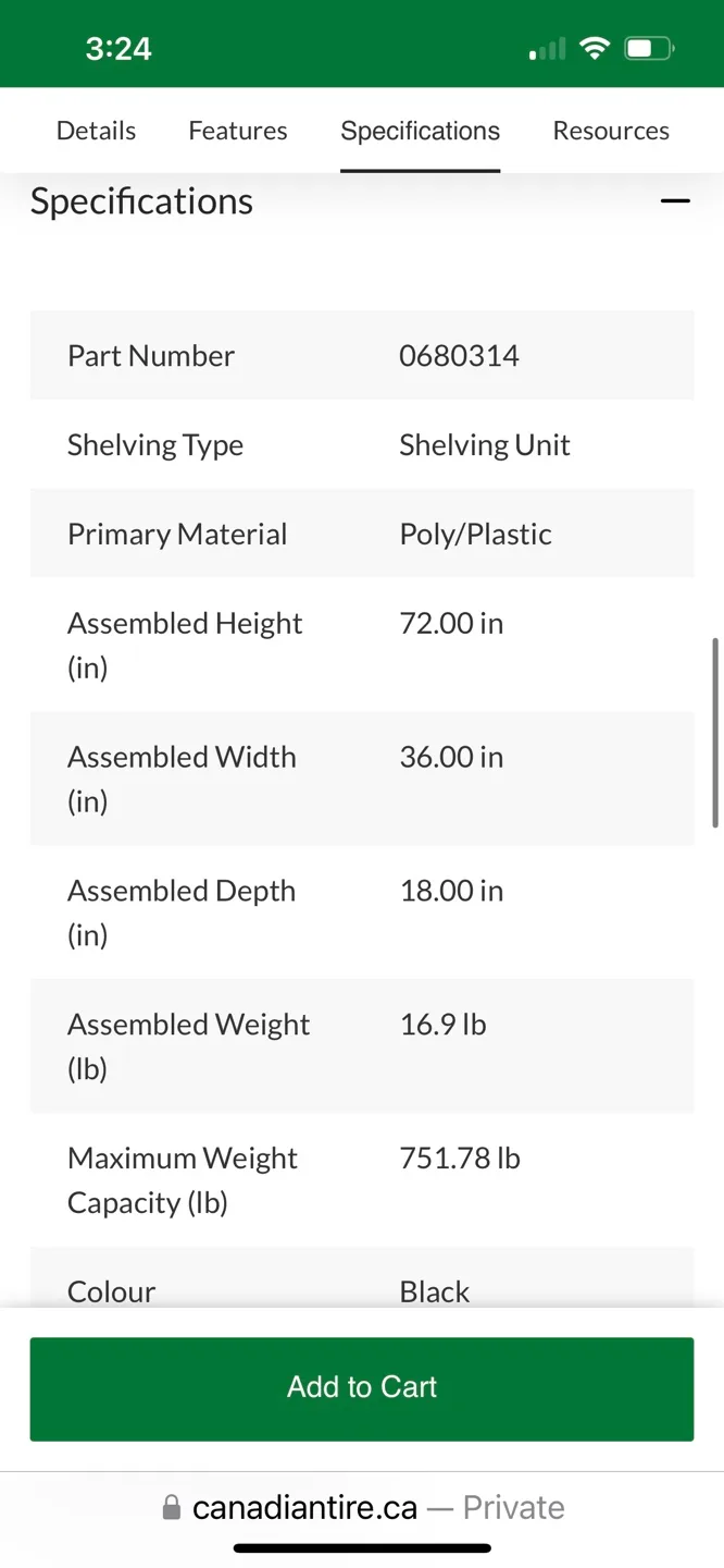Mastercraft 5-Shelf Resin/Plastic Storage Rack/Shelving Unit image indicator(2)