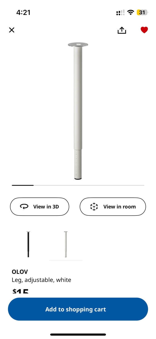 IKEA white desk - photo 5