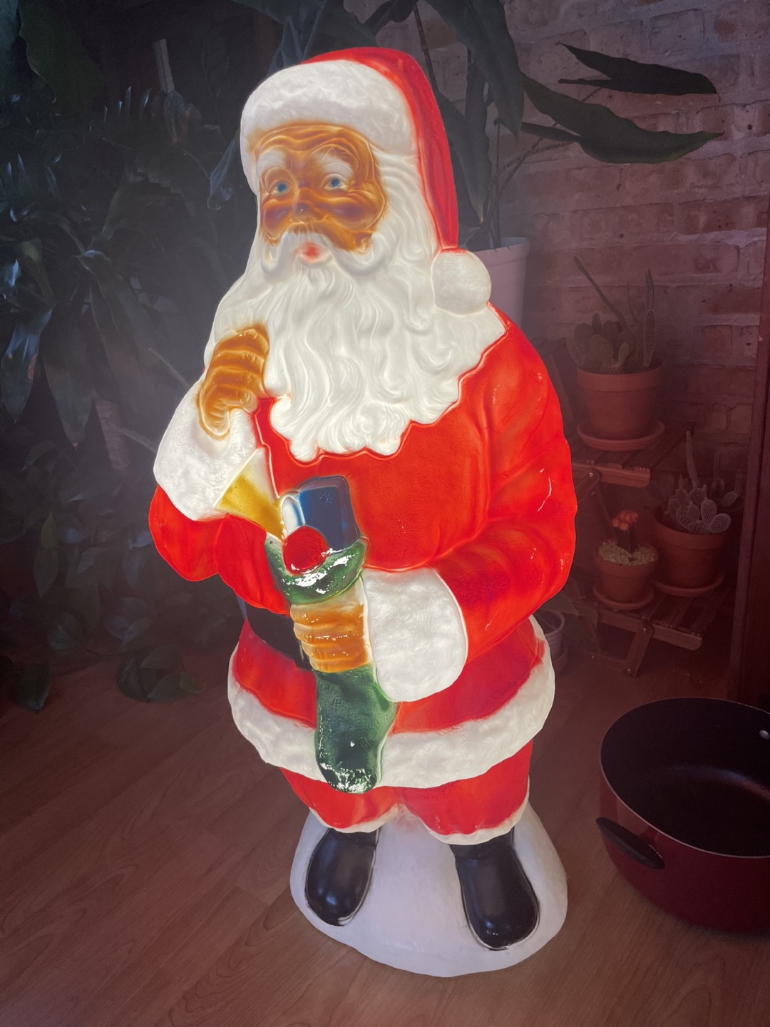 Vintage Lighted Santa Claus and Helper - photo 3