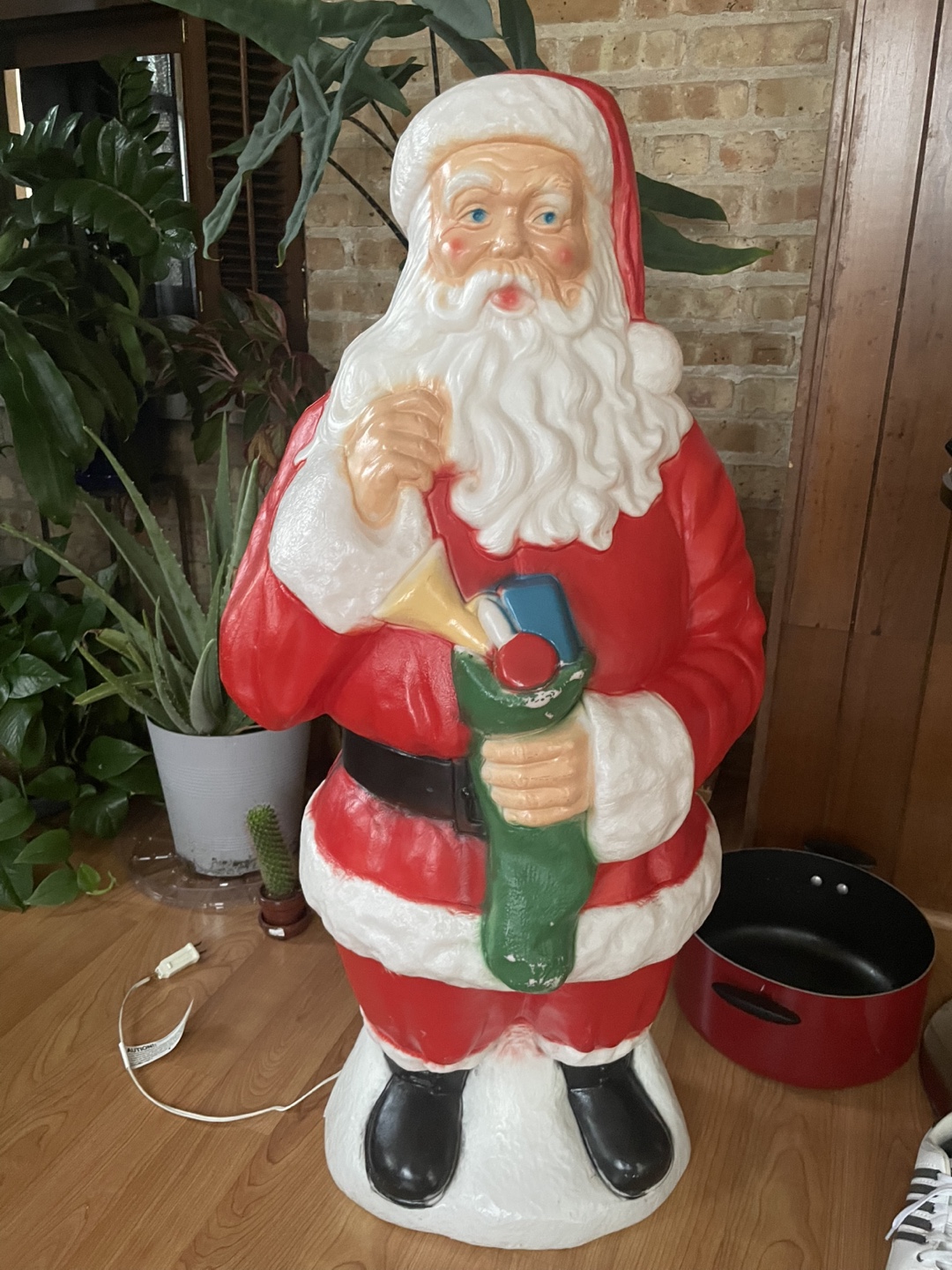 Vintage Lighted Santa Claus and Helper - photo 4