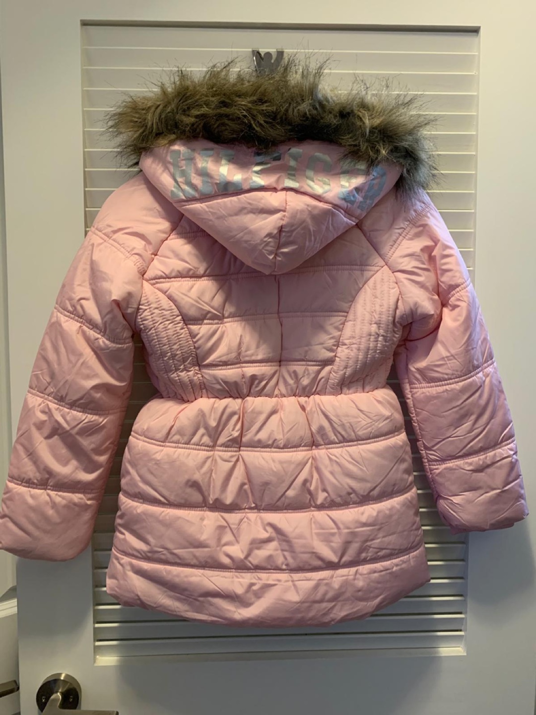 Tommy Hilfiger Girls Pink Winter Jacket with Fur Hood - photo 2