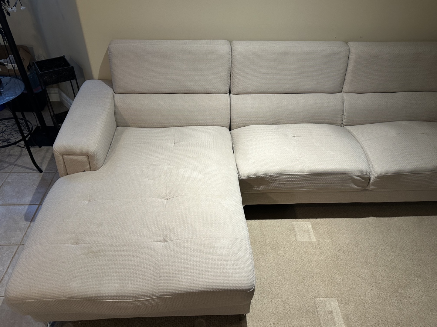Beige Sectional Sofa - photo 2