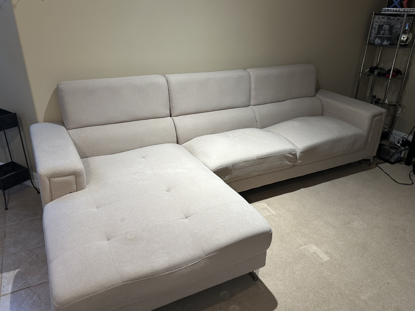 Beige Sectional Sofa - photo 5