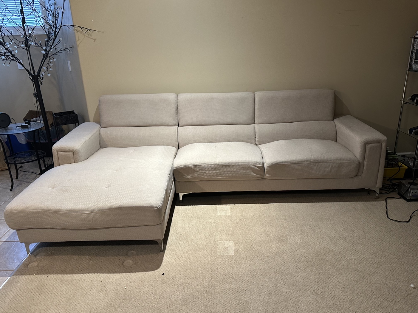 Beige Sectional Sofa