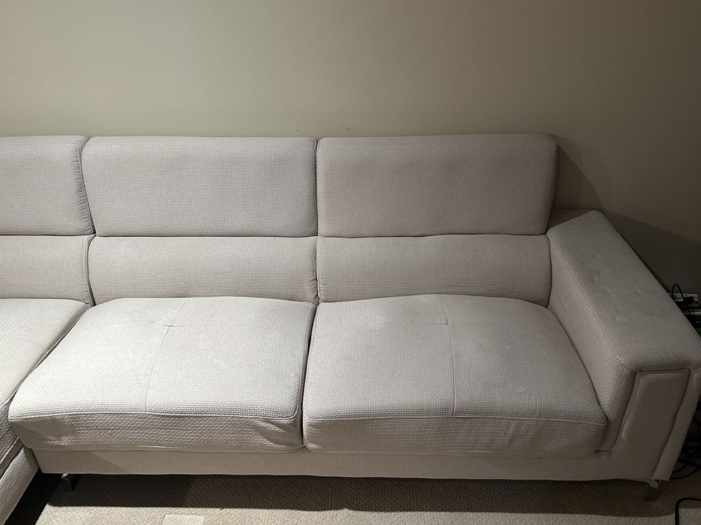 Beige Sectional Sofa - photo 3