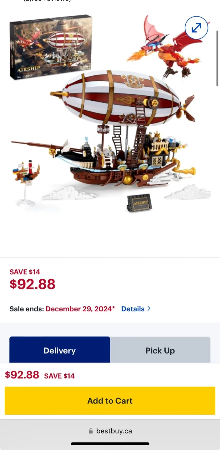 Large Airship Building Blocks Set image indicator(2)