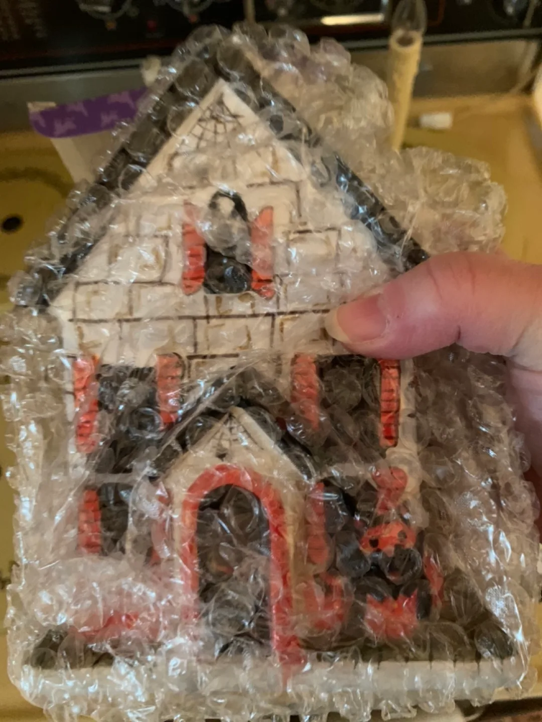 Halloween Haunted House Tealight Holder-NEW (+candle) image indicator(2)