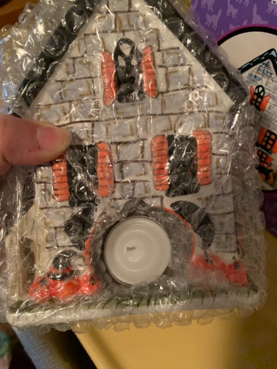 Halloween Haunted House Tealight Holder-NEW (+candle) image indicator(3)