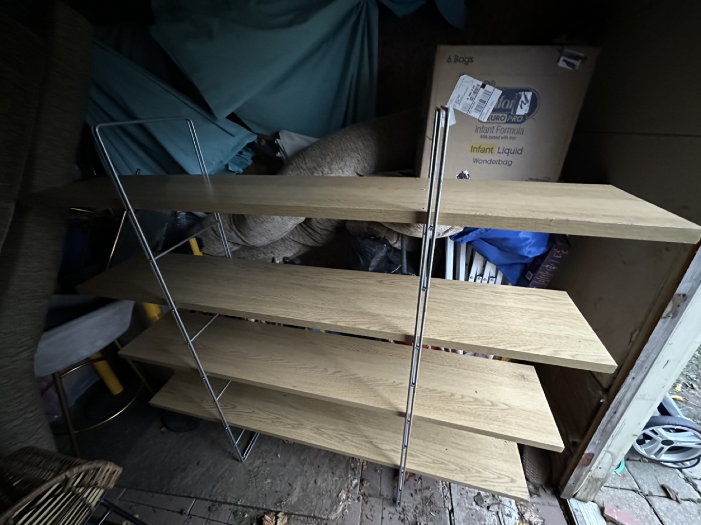 Wooden Shelf Unit - photo 2