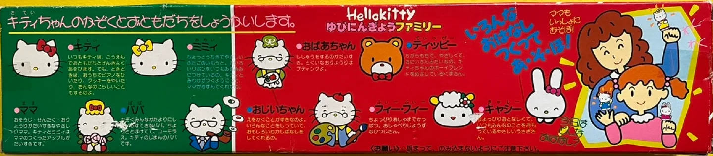 Authentic Hello Kitty Family Finger Puppets (Never Played) image indicator(2)