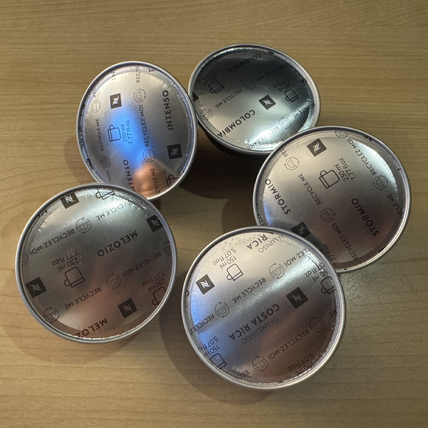 Nespresso pods x5