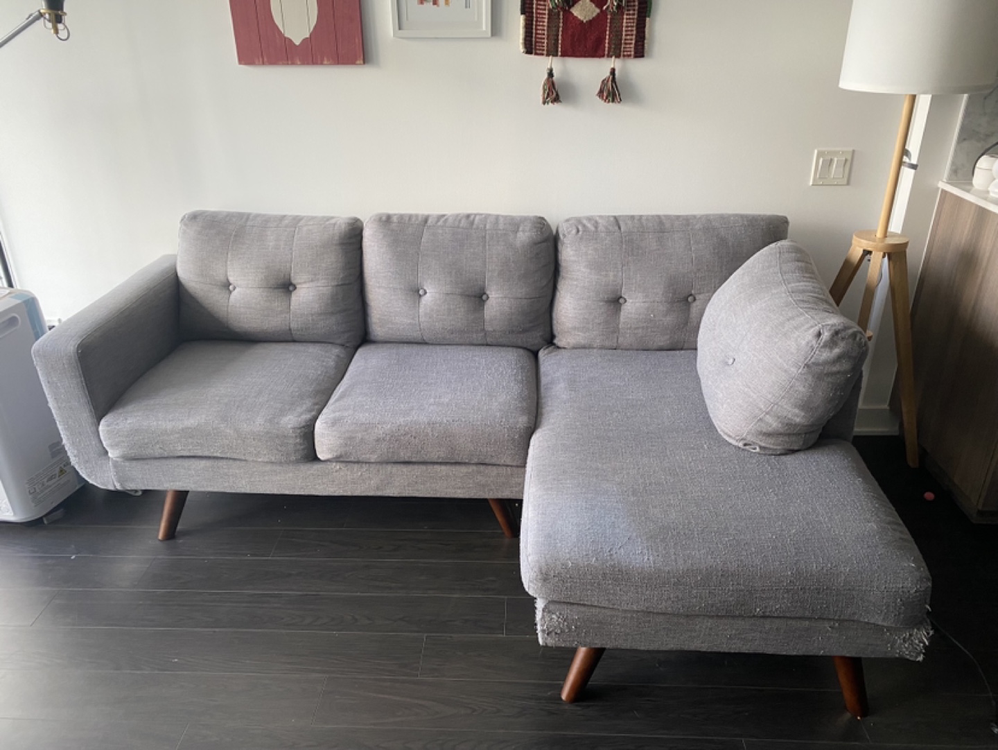 Grey Sectional Sofa - photo 2