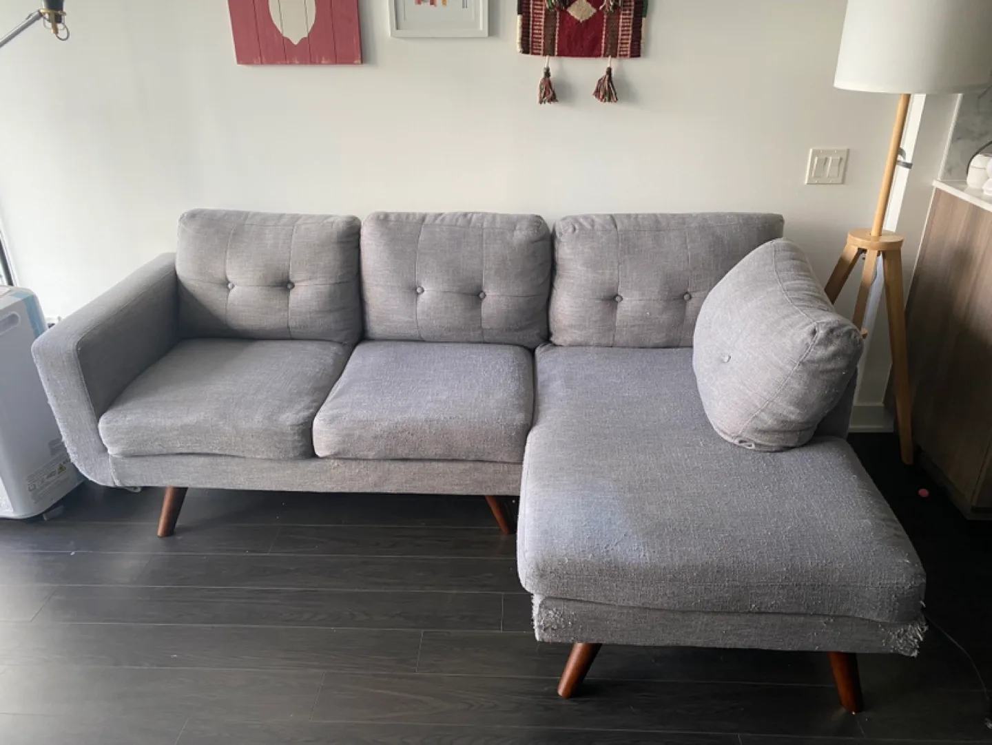 Grey Sectional Sofa image indicator(2)