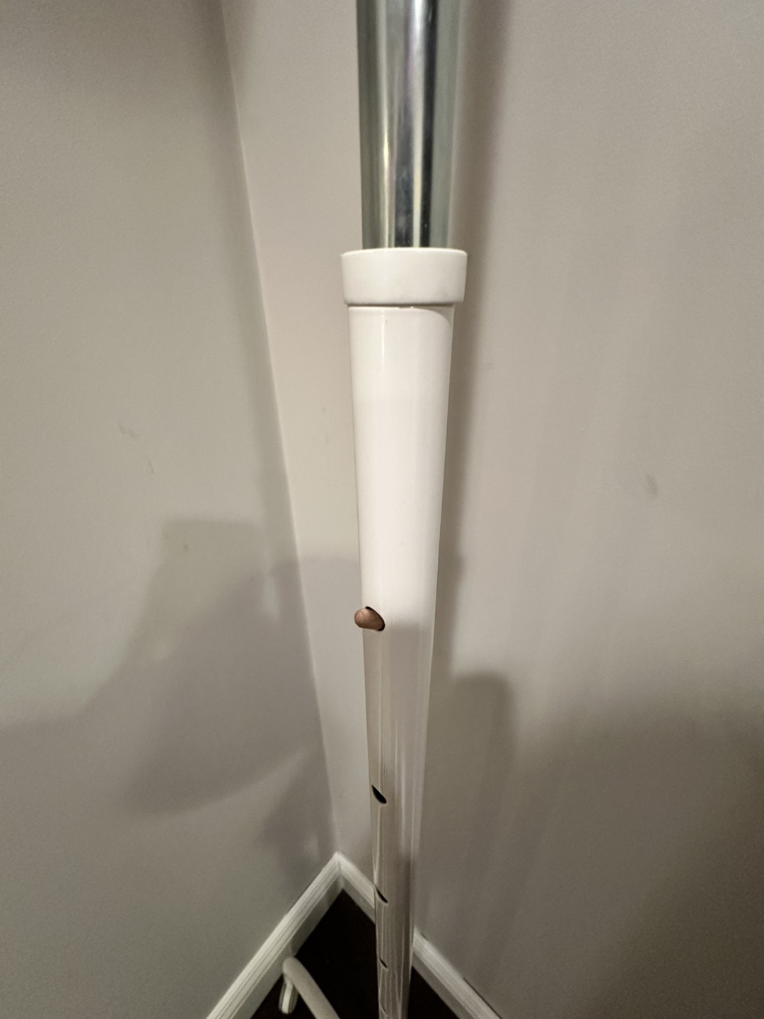 White Clothes Rack with Wheels - photo 4