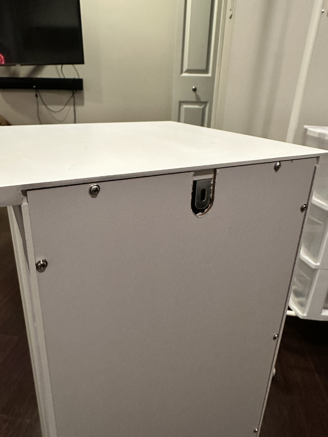 White 4 Drawer Bathroom Cabinet - photo 5
