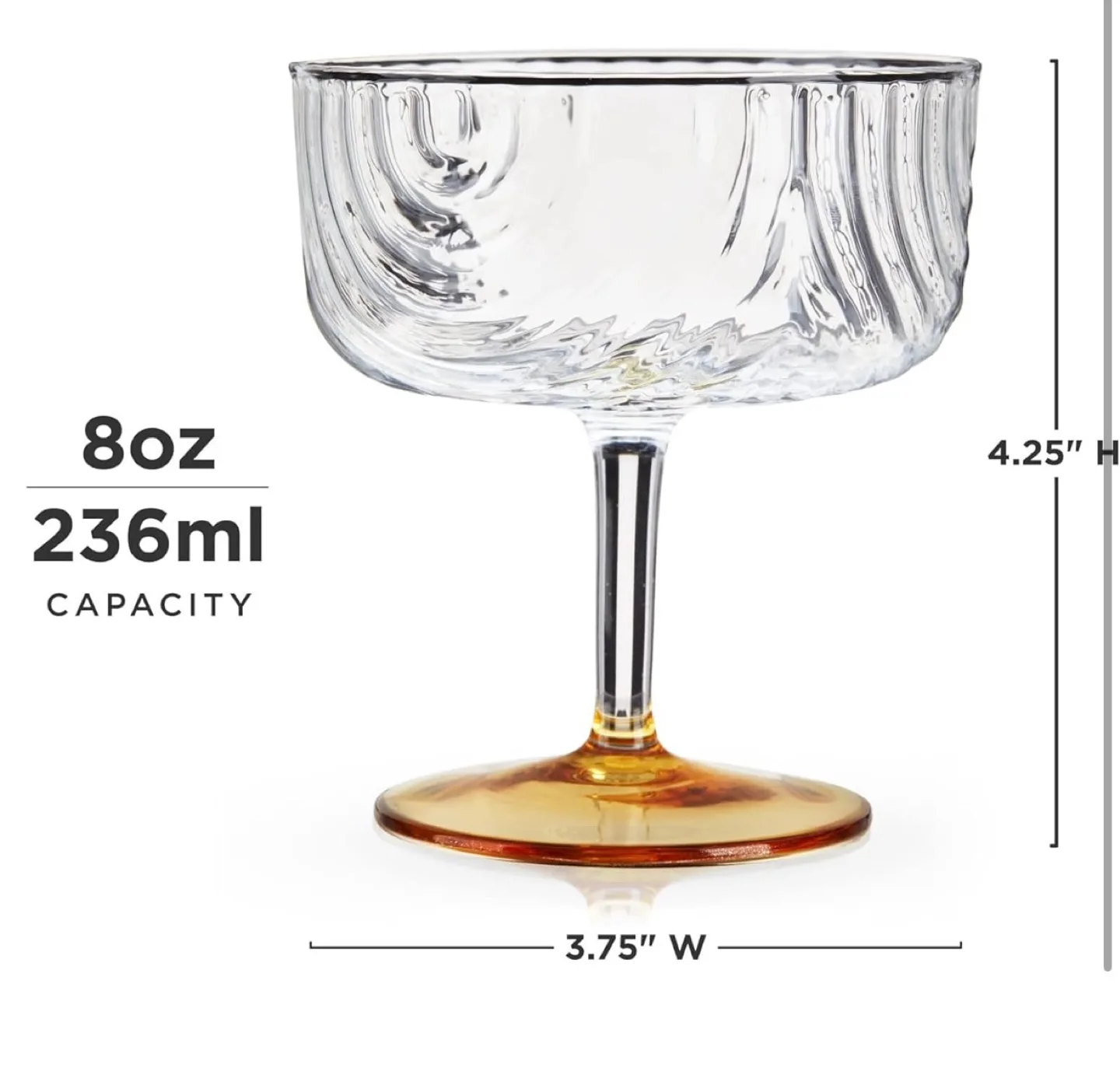 Set of 2 Gold Rimmed Champagne Flutes image indicator(2)