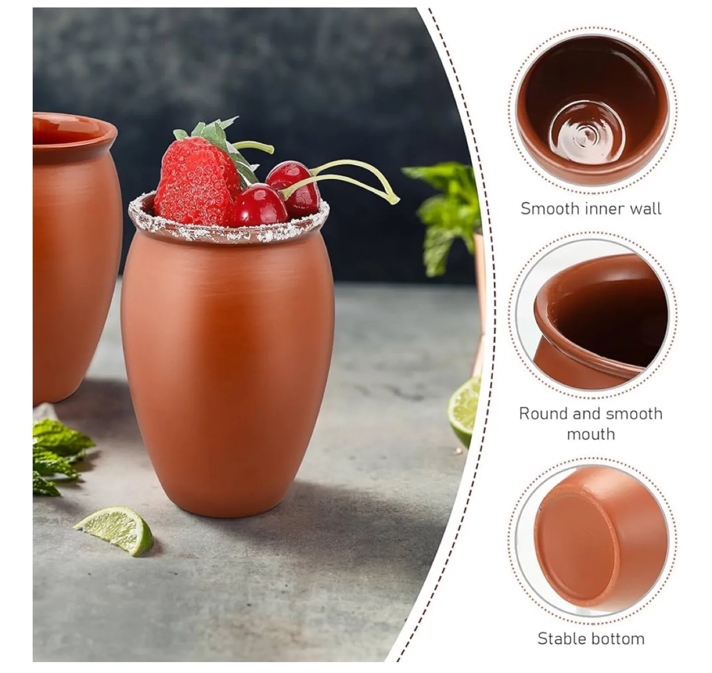 Set of 6 Clay Cups image indicator(4)