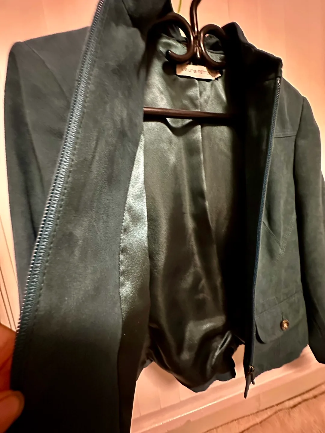 Laura Petites Green Suede Jacket image indicator(2)