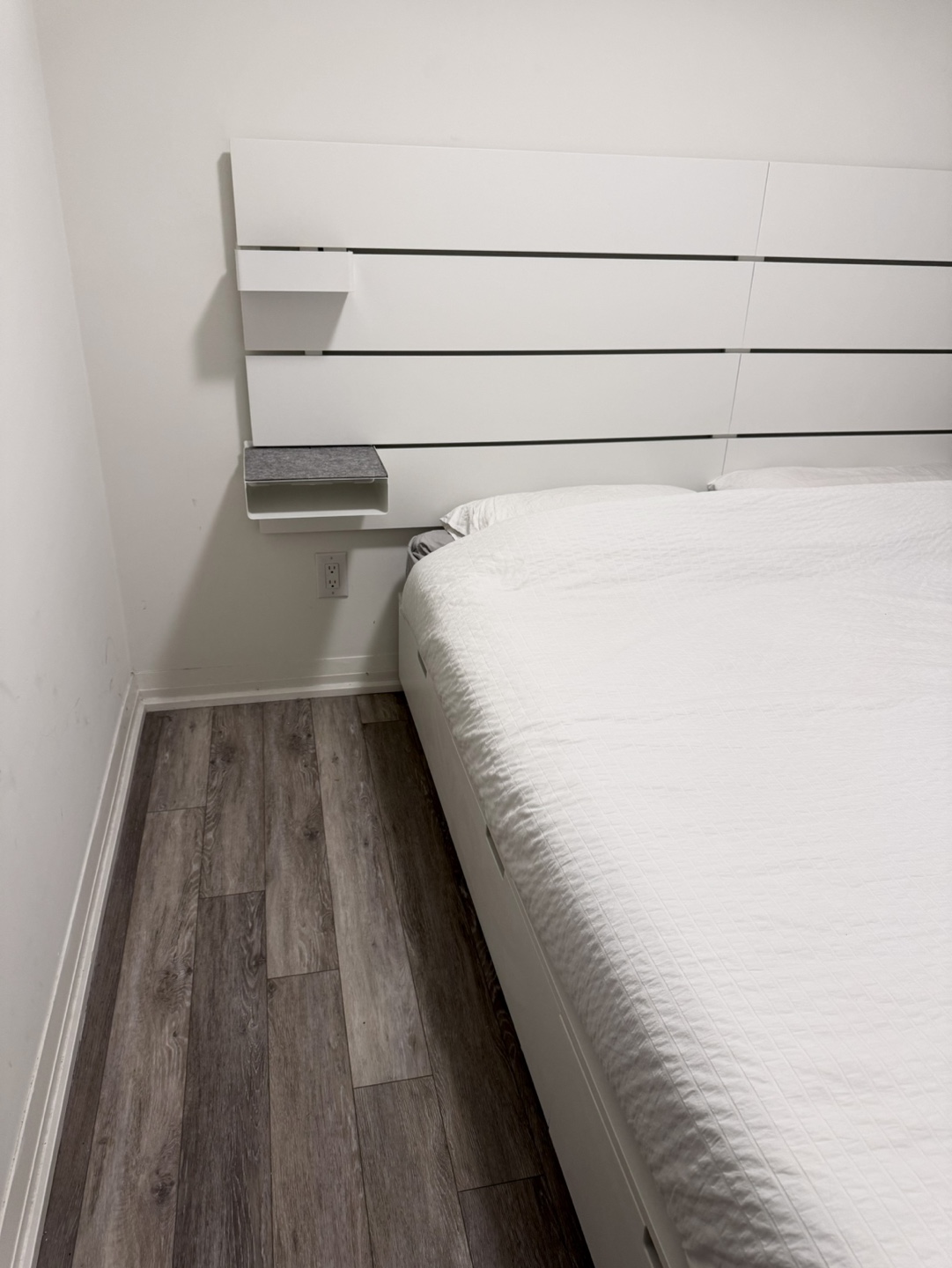IKEA NORDLI Bed Frame with Headboard, Queen Size, White - photo 4