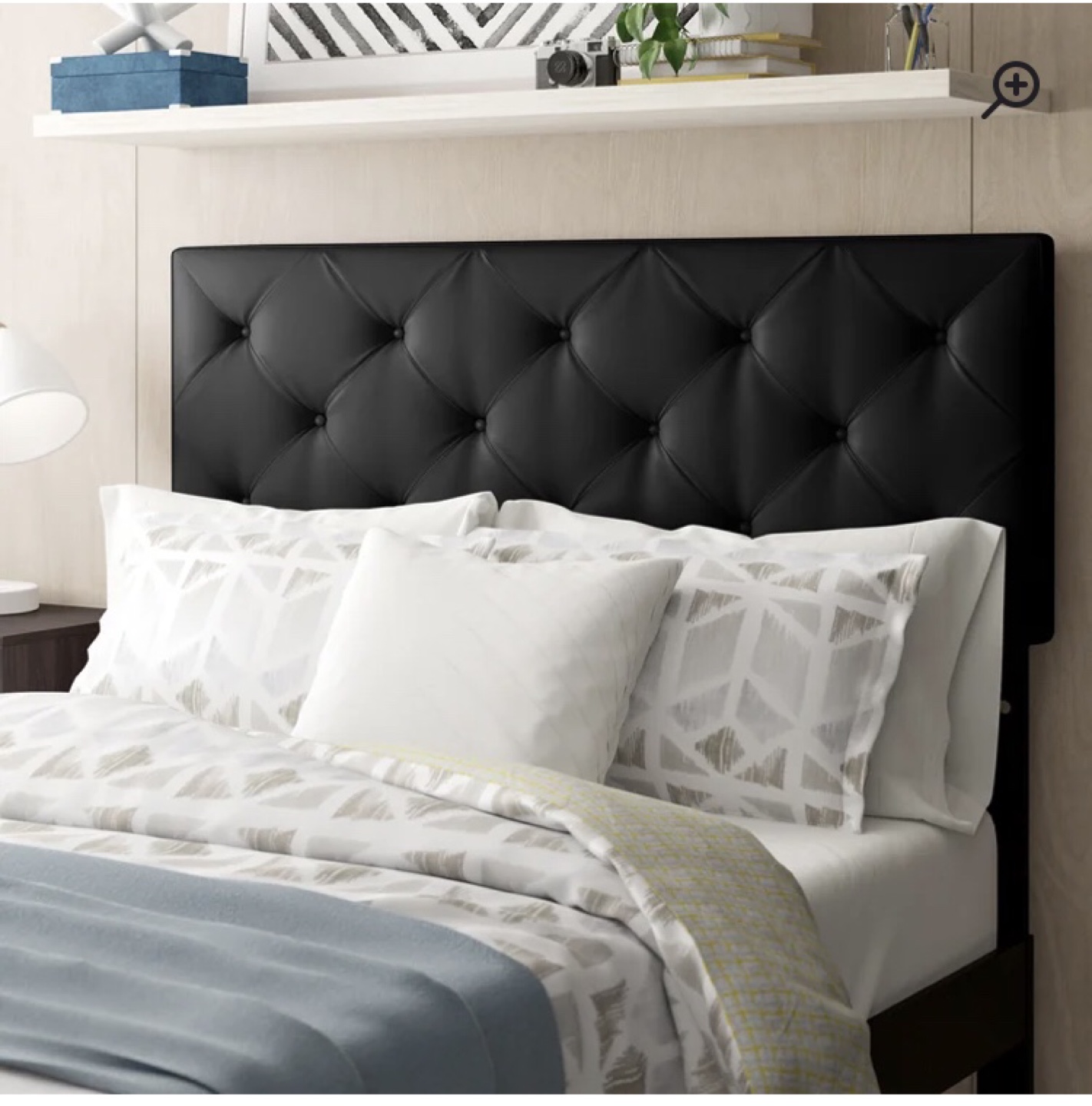 Black Queen Upholstered Headboard!