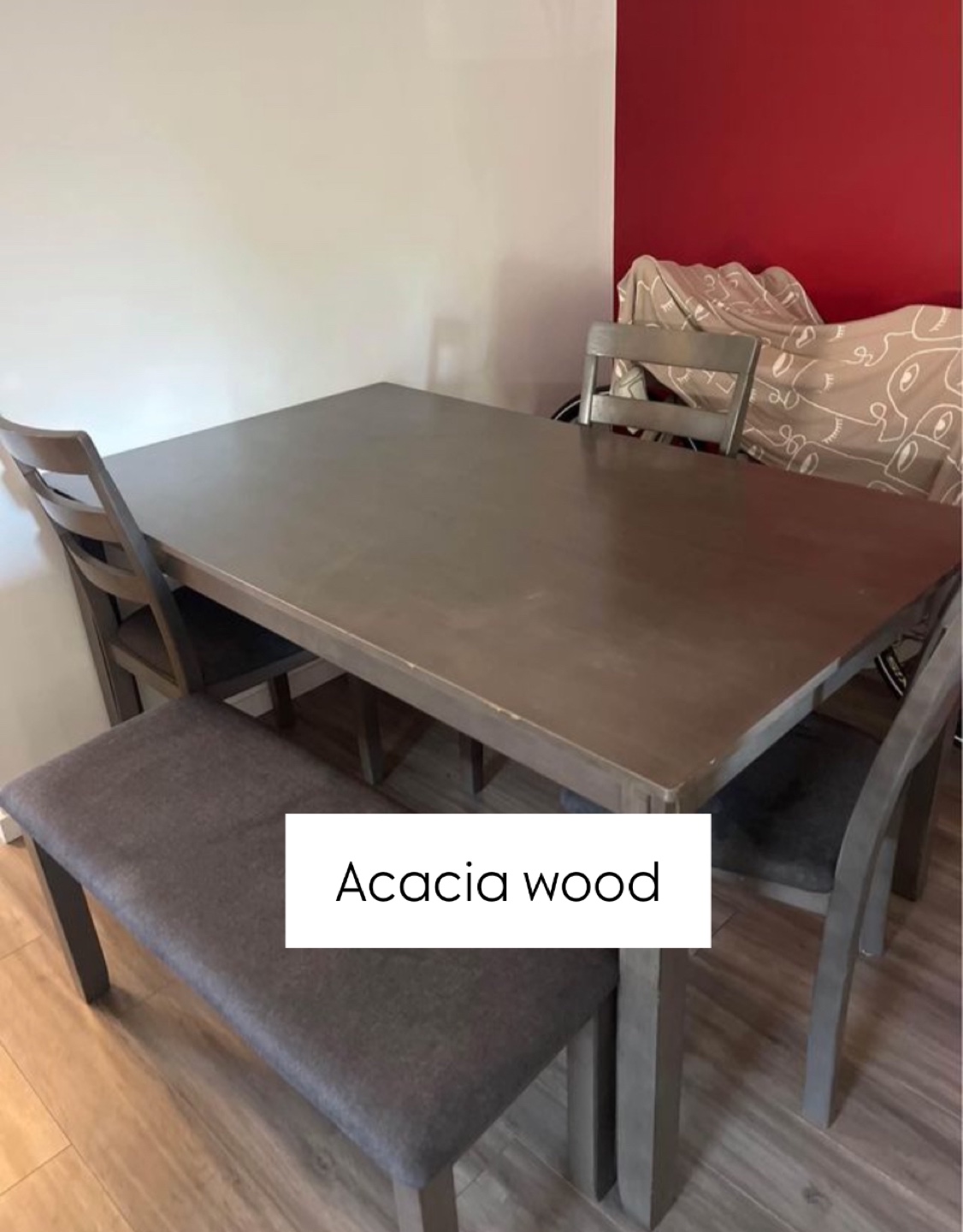 Dining Table Set - Acacia Wood