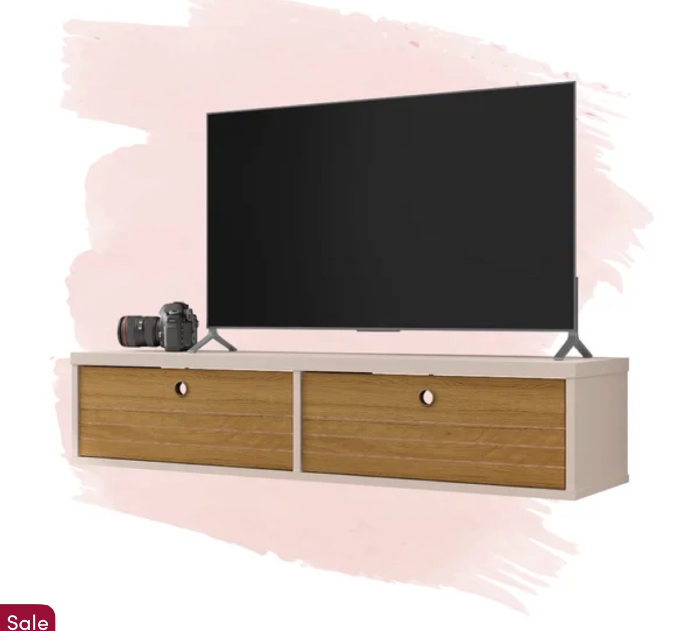 Darryl 42.28" Media Console cabinet shelf - photo 2