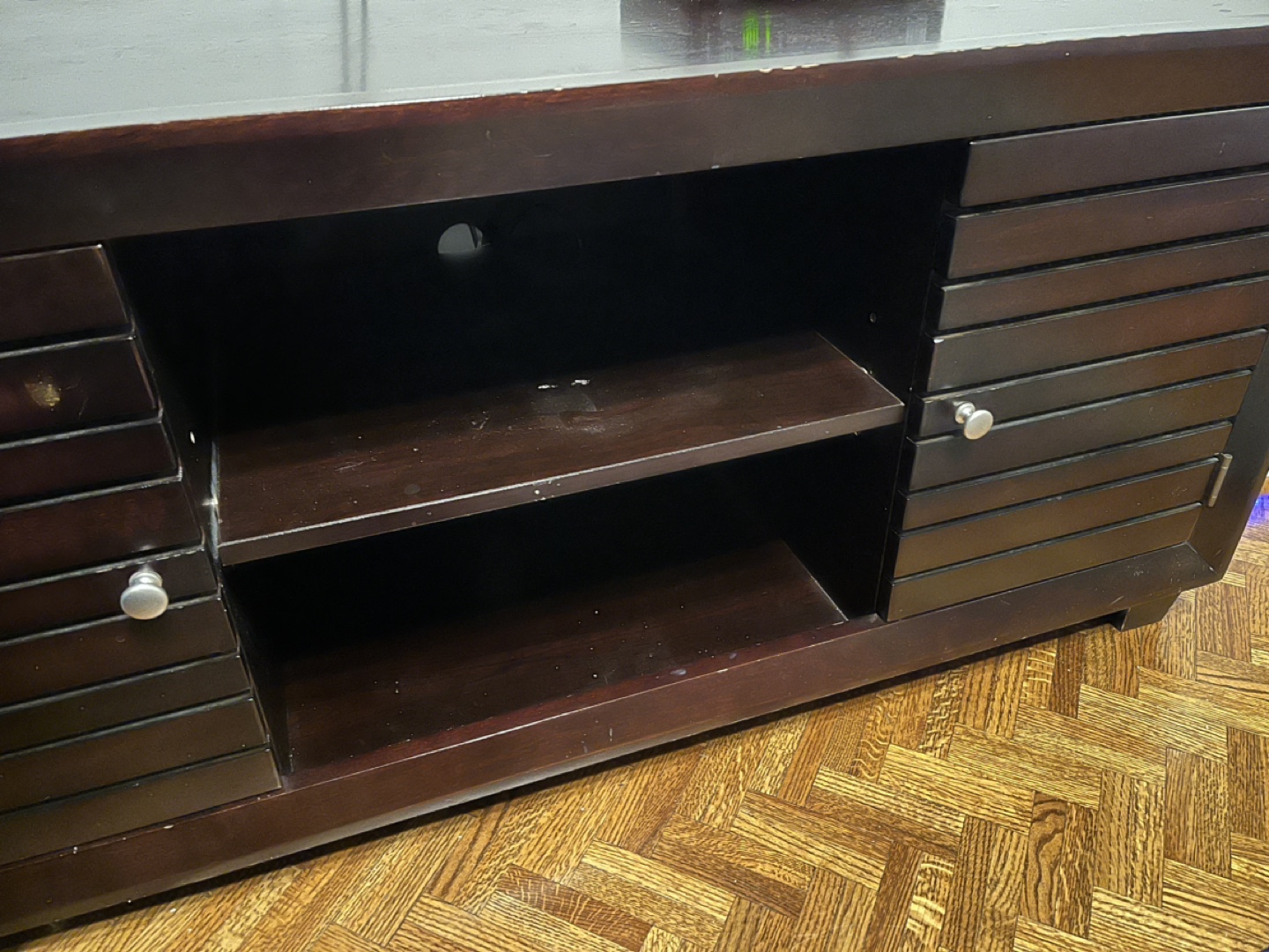 Dark Wood TV Stand - photo 5