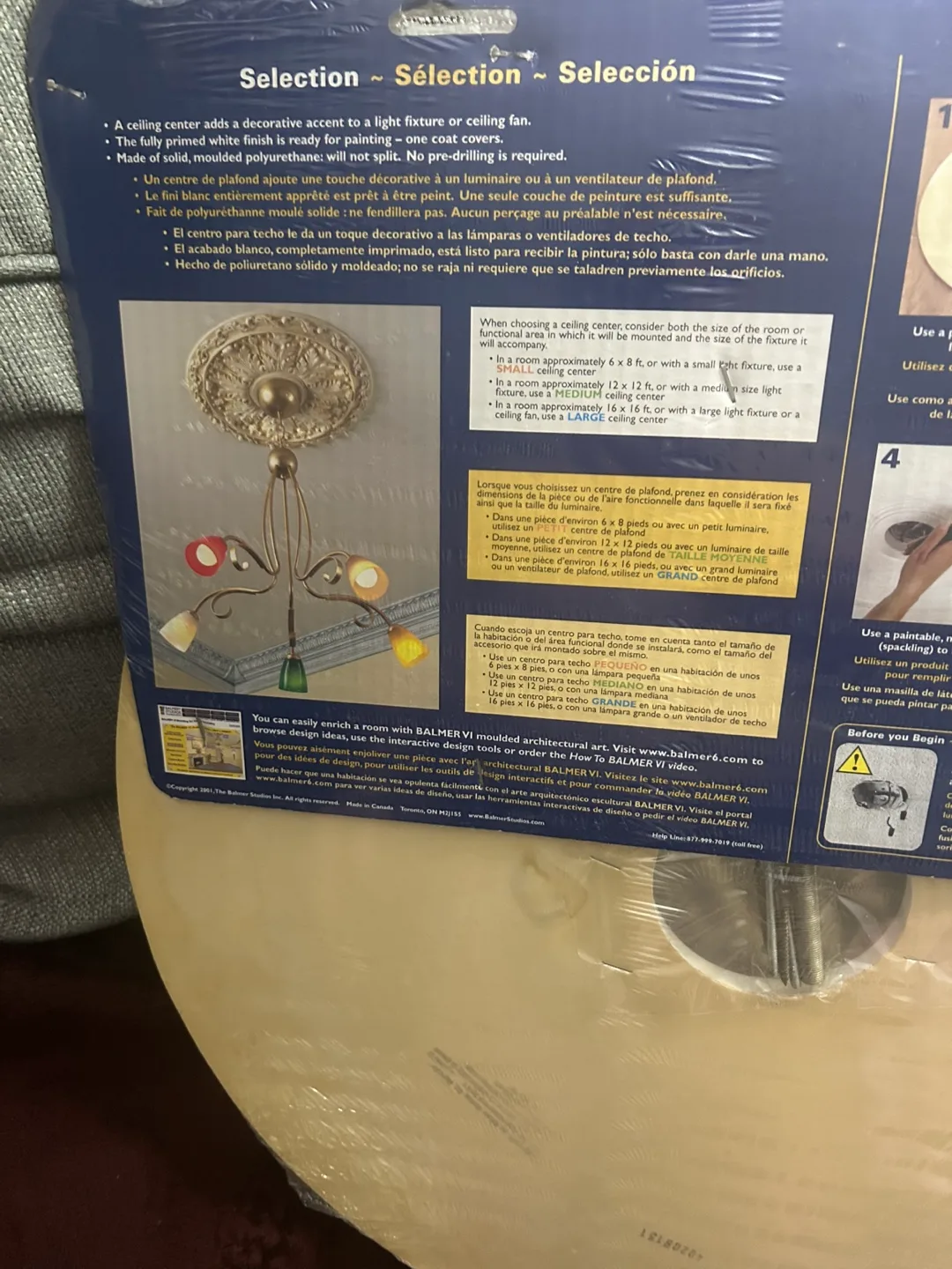 Balmer VI Ceiling Medallion image indicator(3)