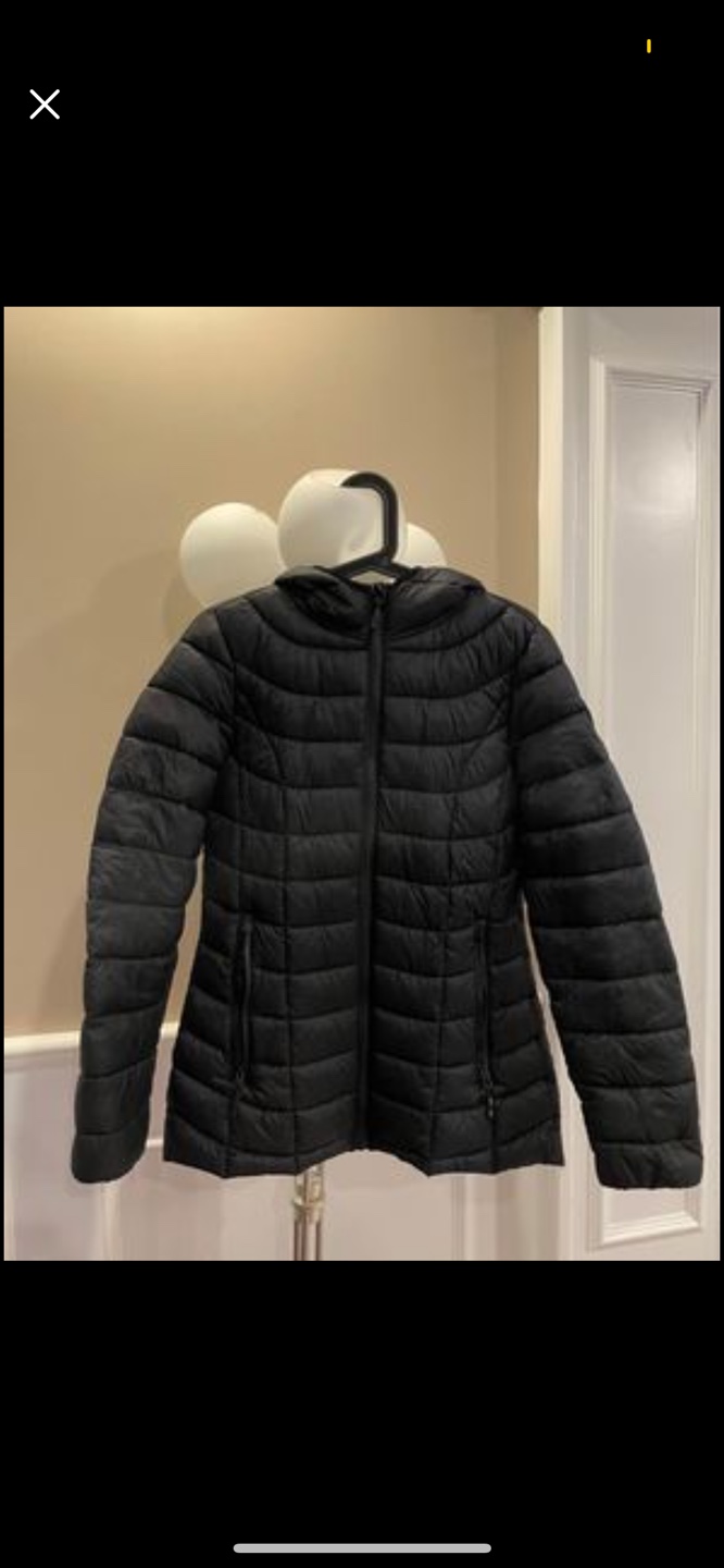 Reebok Black Puffer Jacket