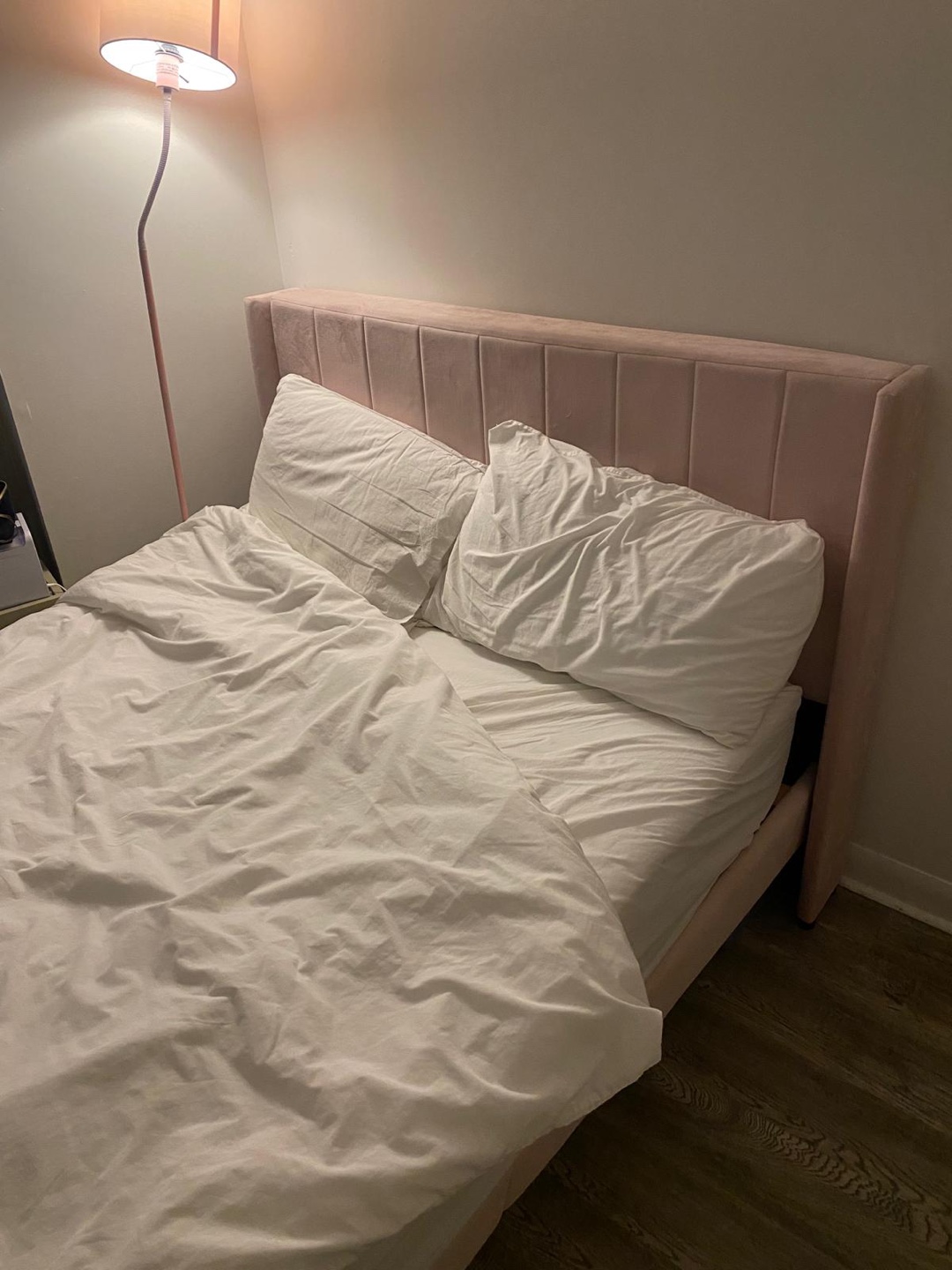 Pink Velvet Bed Frame