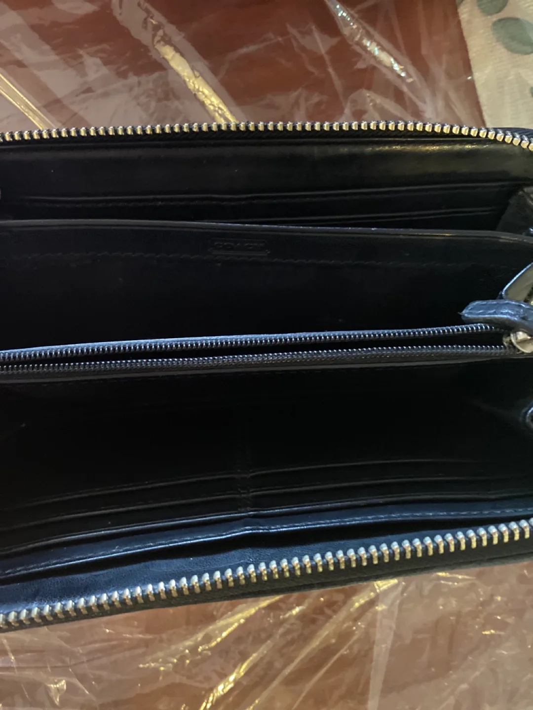 Coach Black Zip Around Wallet image indicator(2)