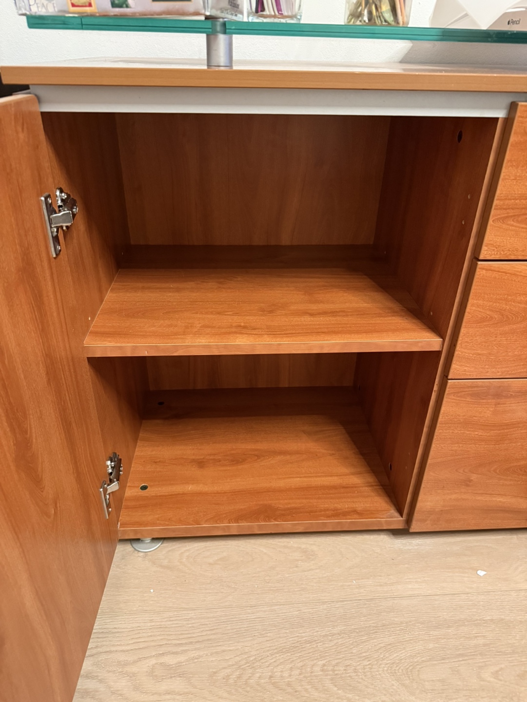 Gautier Wooden Cabinet with Glass Top - photo 2