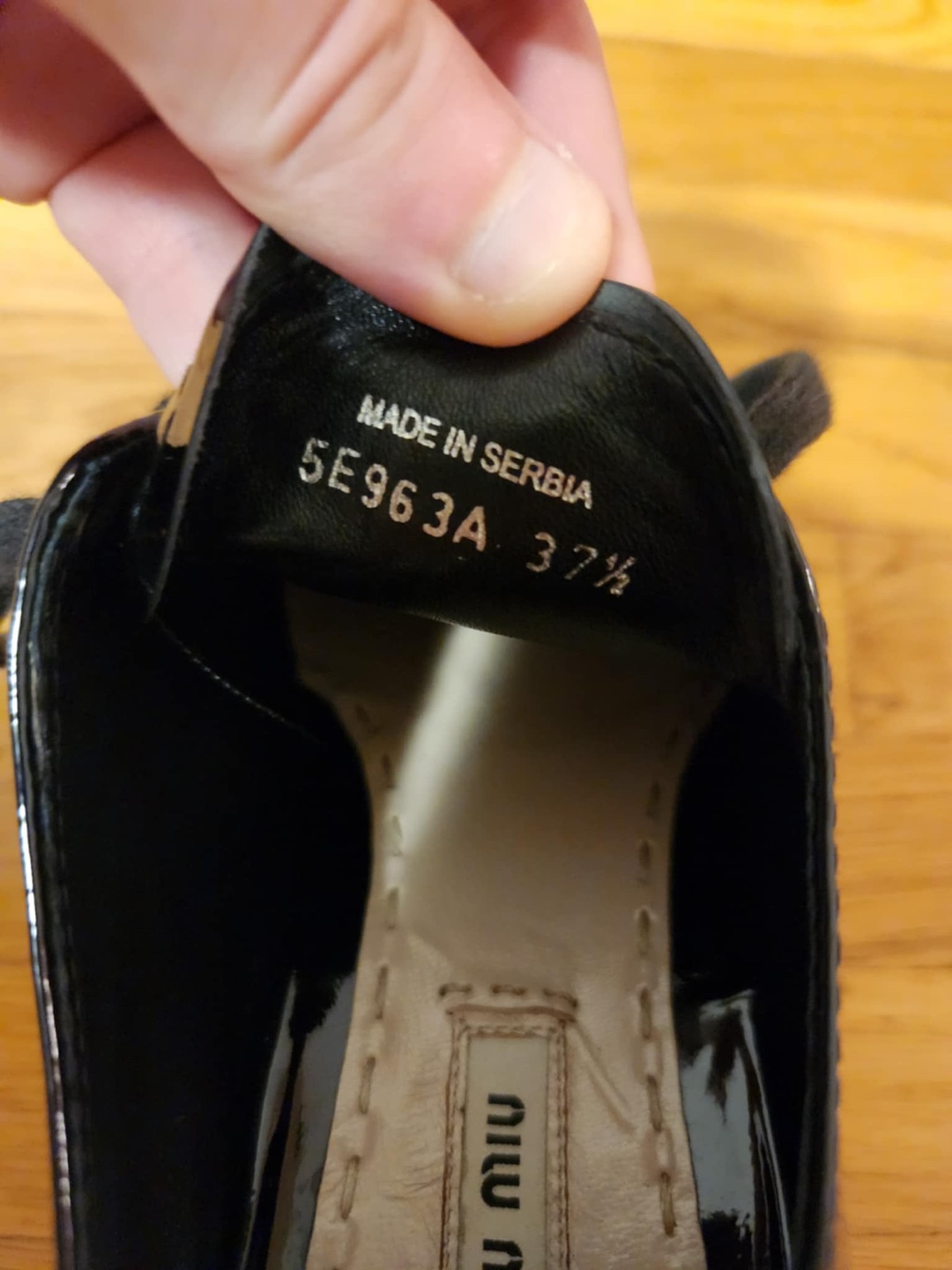 Miu Miu Black Patent Leather Platform Sneakers - photo 3