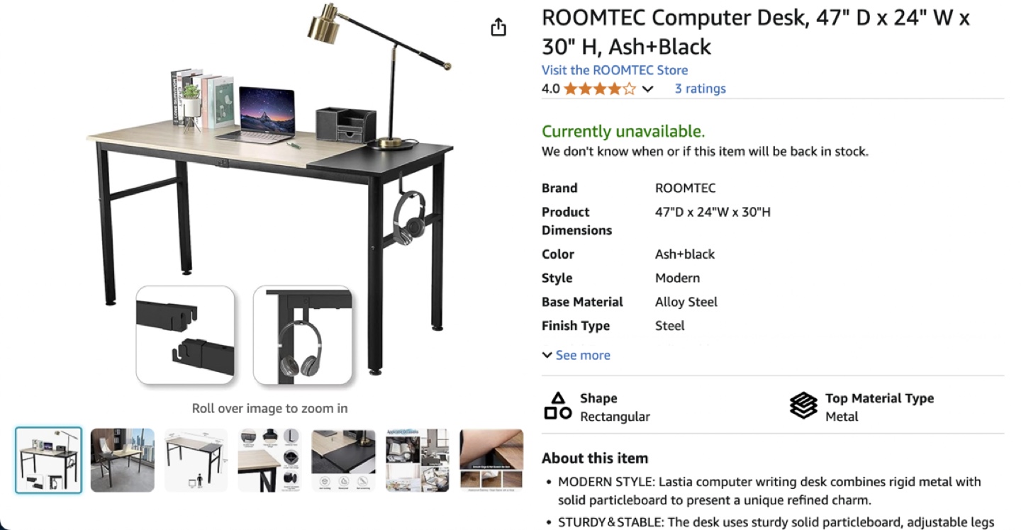 Desk-till12/17