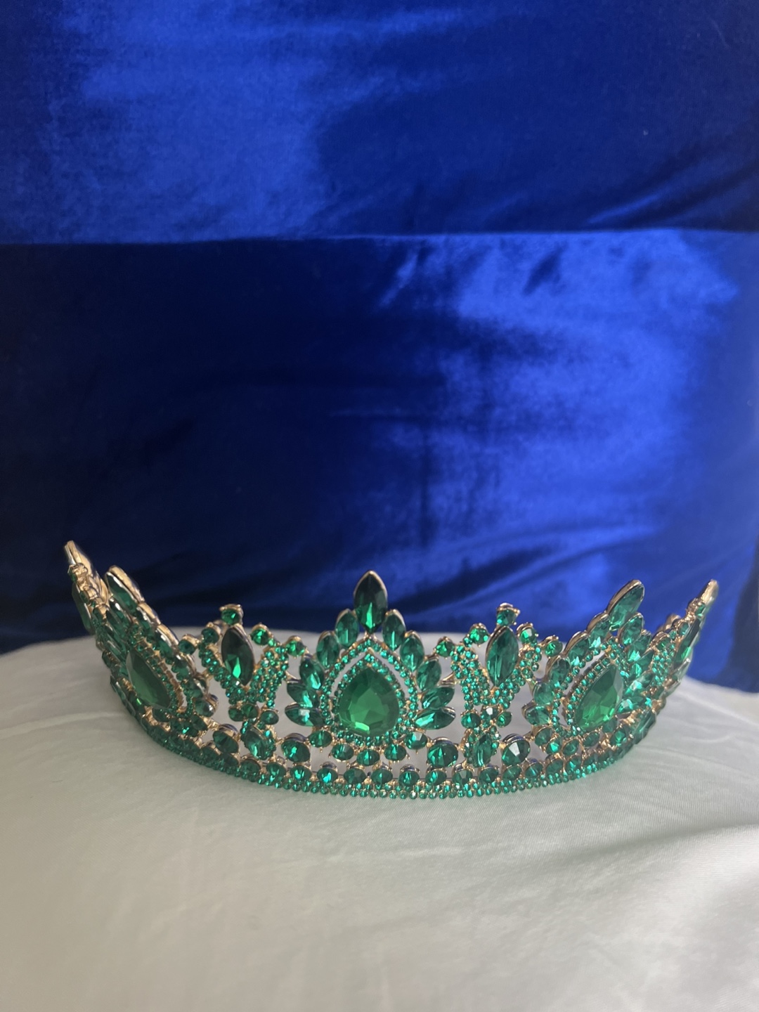 Emerald Green Crystal Tiara - photo 2