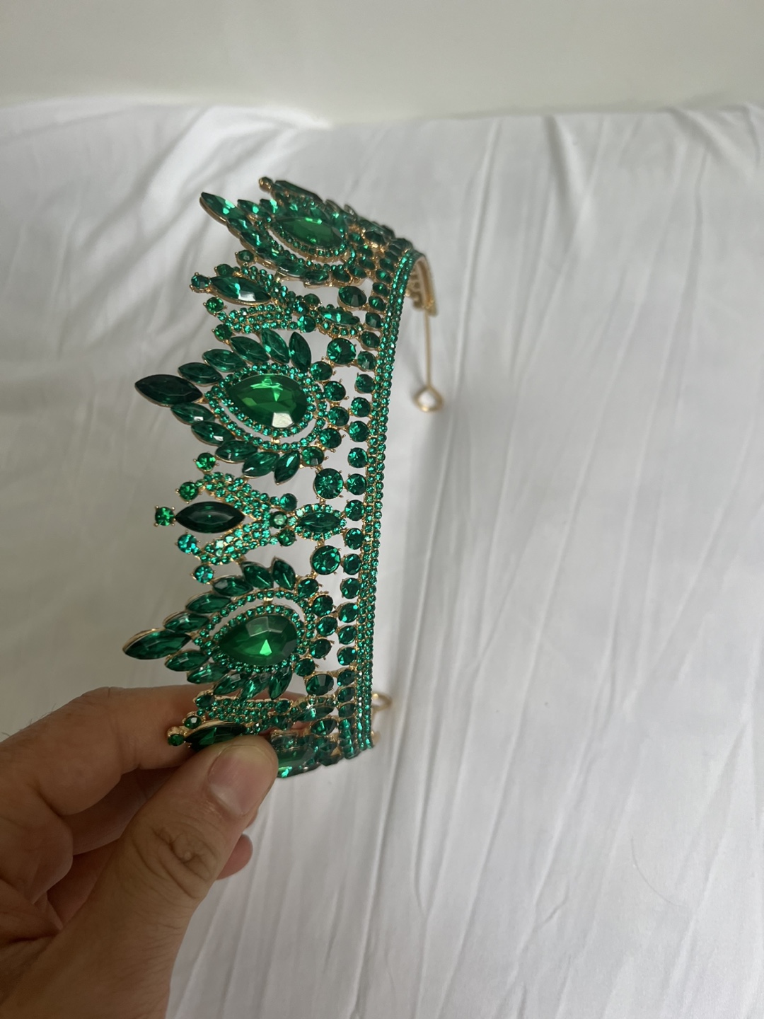 Emerald Green Crystal Tiara