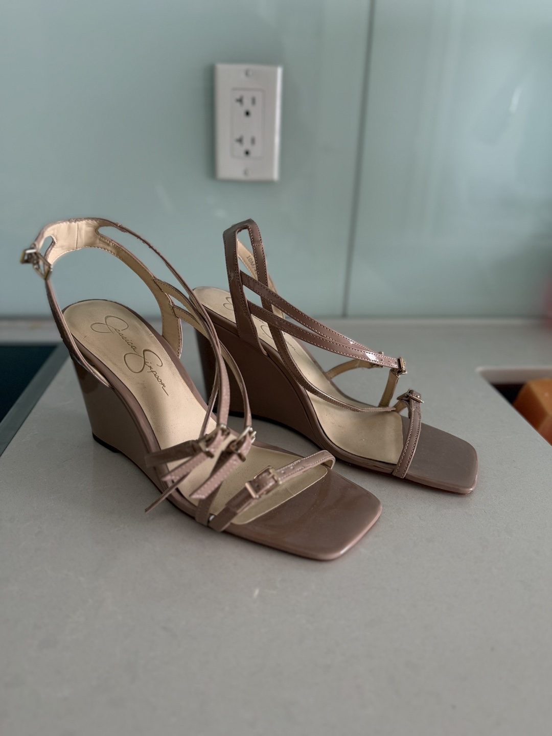 M&S Yellow and Jessica Simpson Nude Heels. Size 10 - photo 4