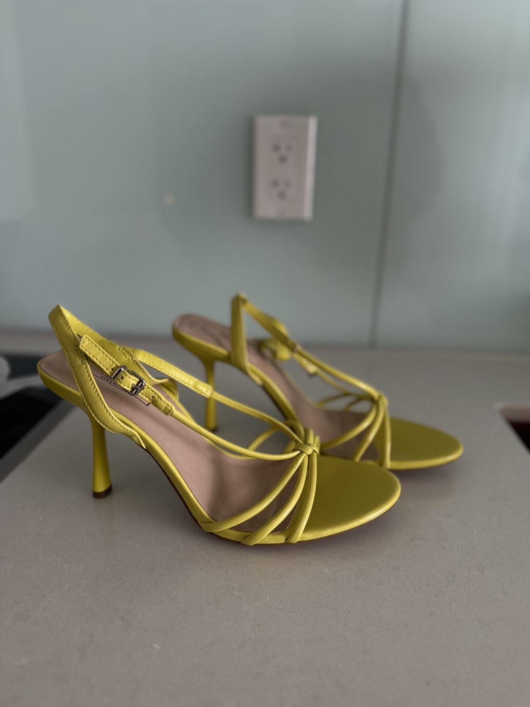 M&S Yellow and Jessica Simpson Nude Heels. Size 10 - photo 2