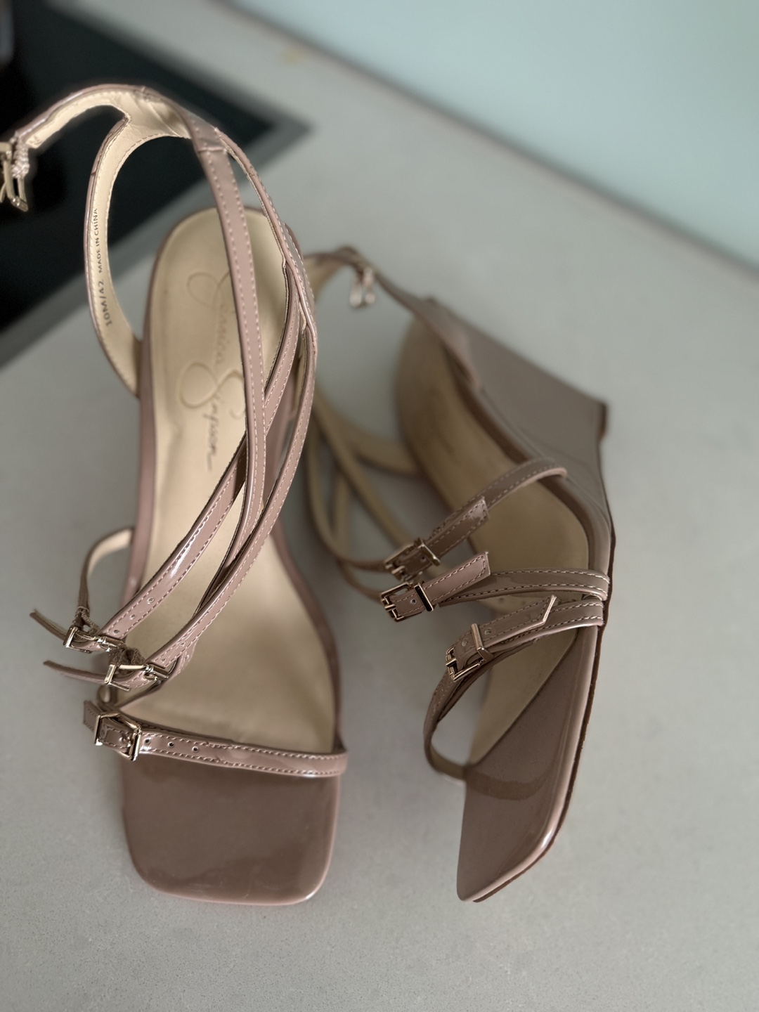 M&S Yellow and Jessica Simpson Nude Heels. Size 10 - photo 3