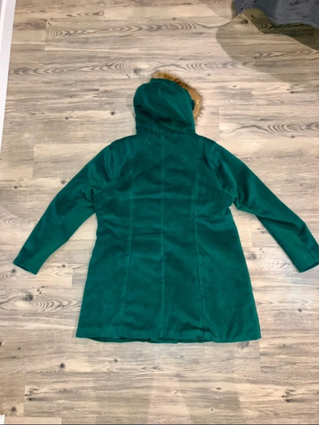 Torrid Size 0 Emerald Green Winter Coat image indicator(3)
