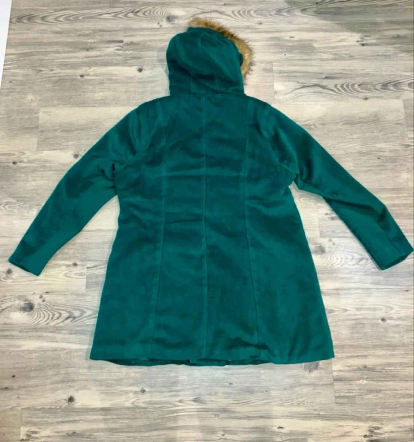 Torrid Size 0 Emerald Green Winter Coat image indicator(2)