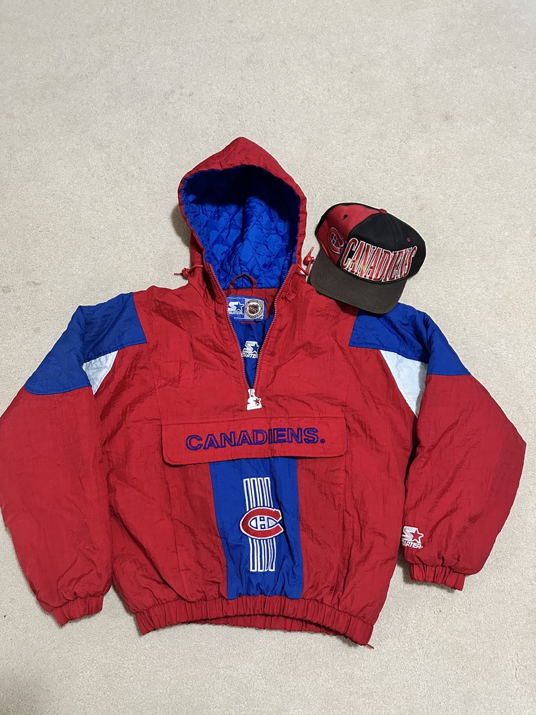 Vintage Starter Montreal Canadiens Jacket and Hat