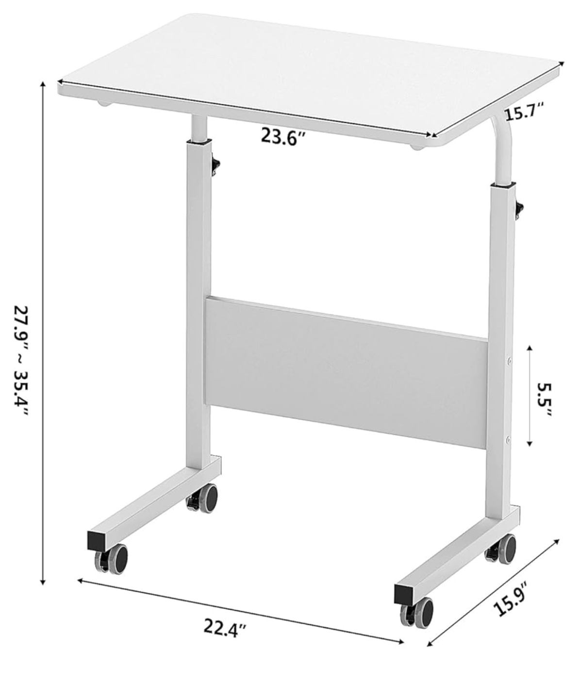 White Mobile desk - photo 4