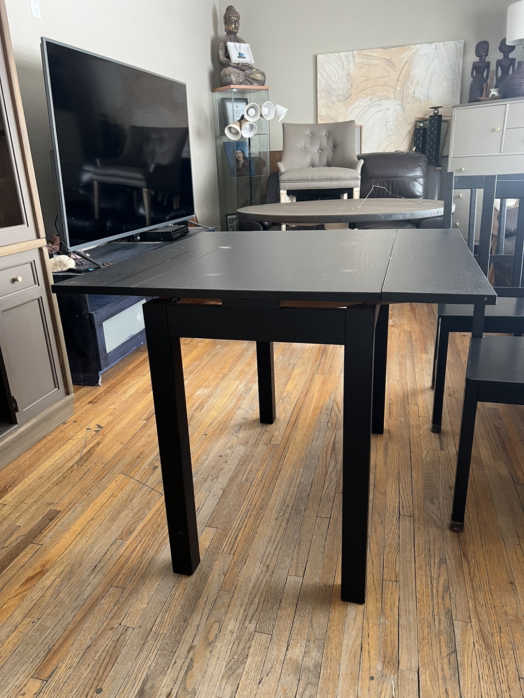 IKEA Drop Leaf Table - Black