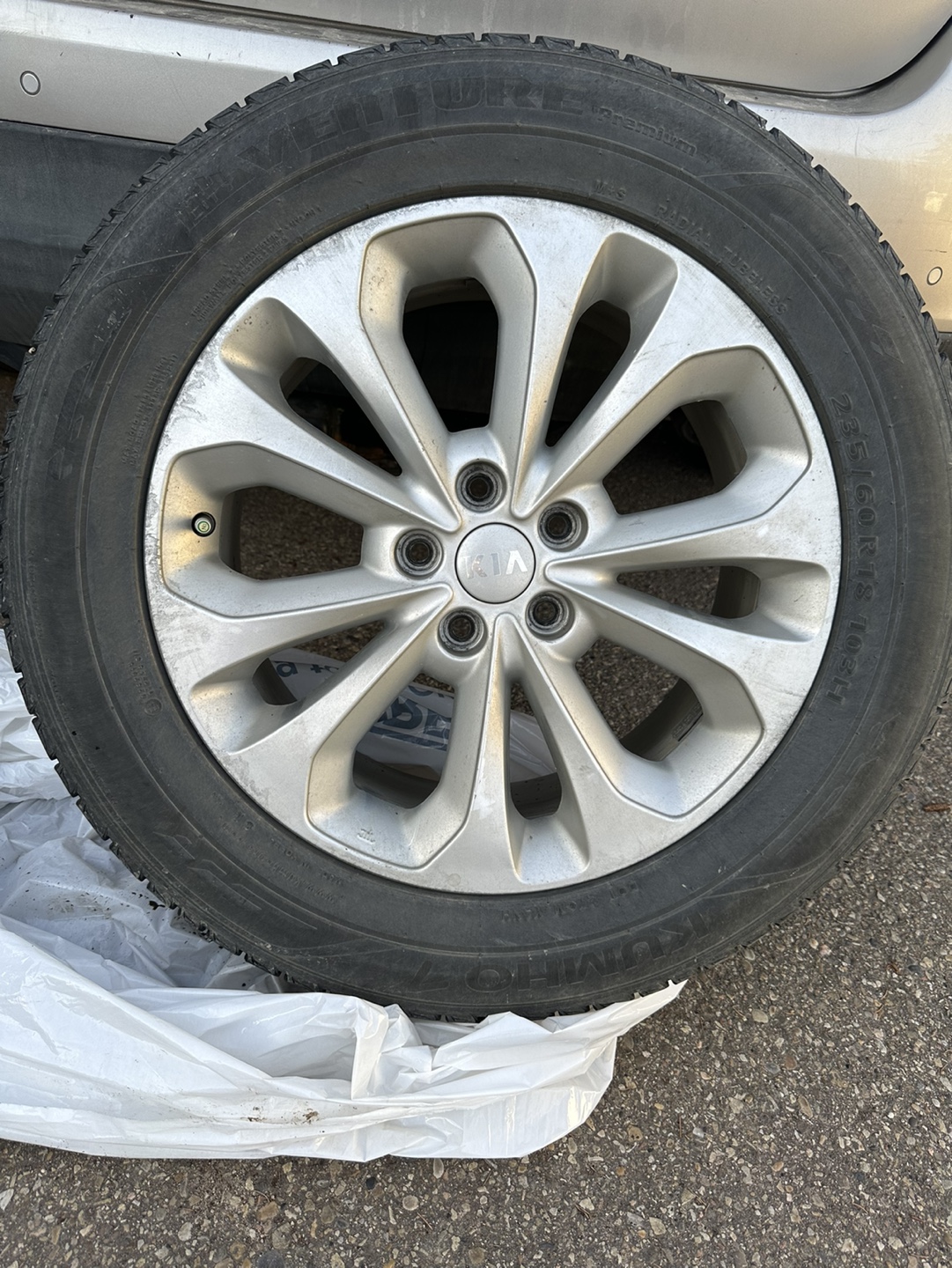 18” Kumho Tires on KIA Rims
