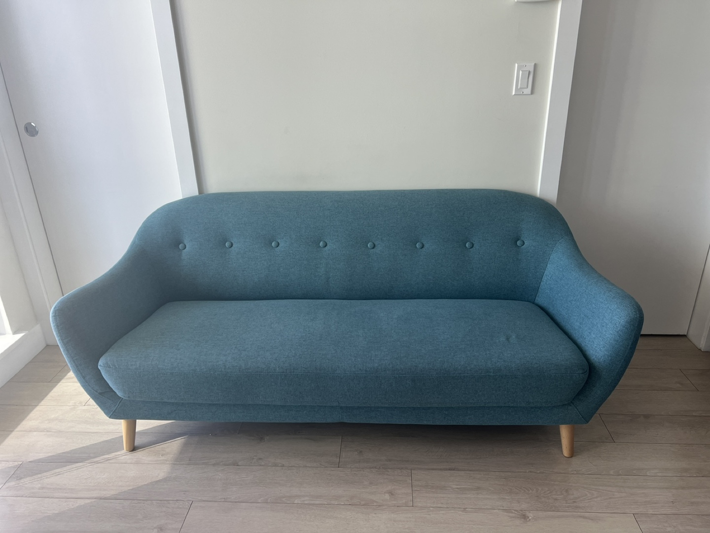 Teal Sofa couch. Loveseat. Moving Sale. Excellent Condition.